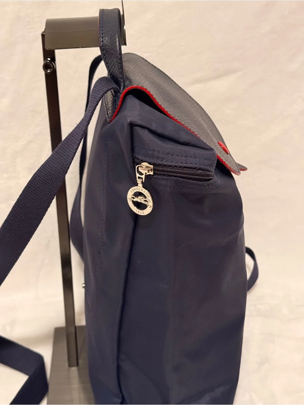 Longchamp Le Pliage Club Backpack in Navy Blue